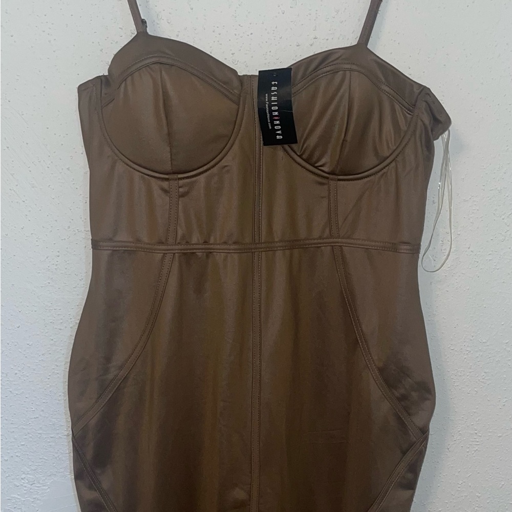 Fashion Nova Mocha dress
